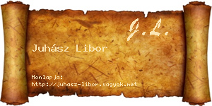 Juhász Libor névjegykártya